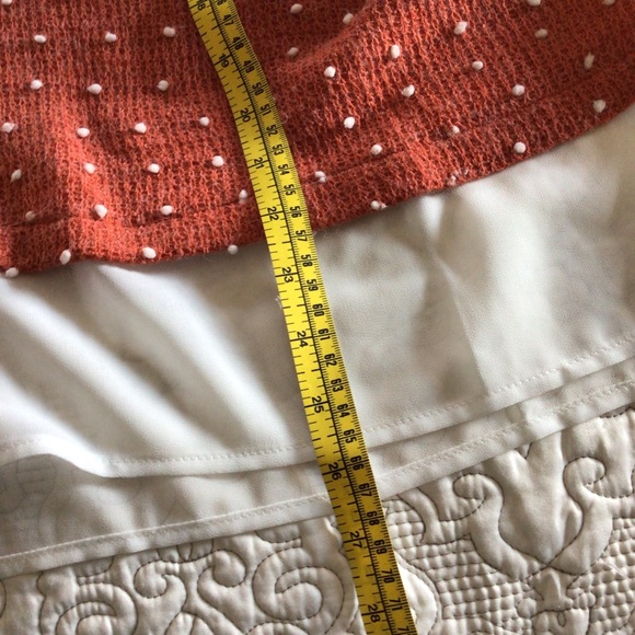 NEW Adorable Long sleeve top LARGE  Rust /white - Picture 7 of 8
